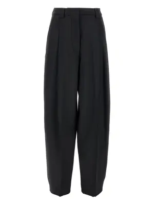 Брюки с молнией и складками