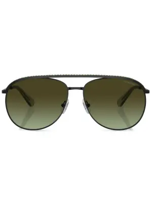 Солнцезащитные очки-пилоты с кристаллами