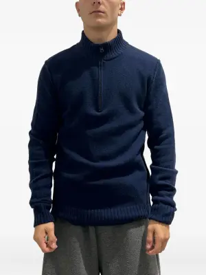 Свитер с молнией на воротнике