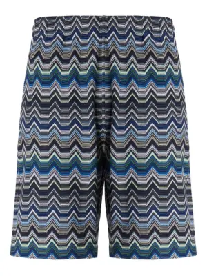 Шорты с узором шеврон