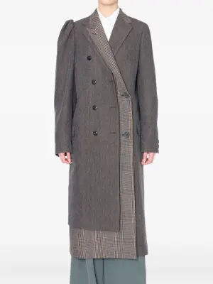 Пальто с узором в елочку