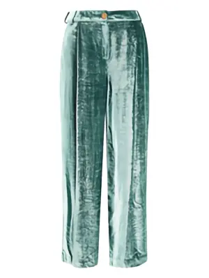 Бархатные брюки со складками