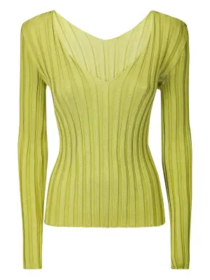 Джемпер в рубчик