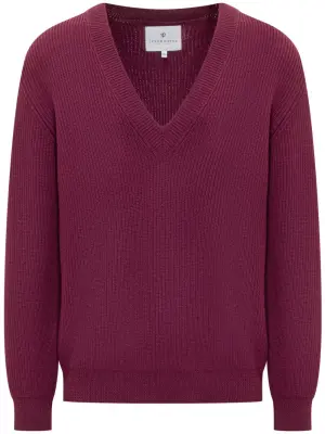 Джемпер с V-образным вырезом