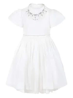 Шелковое платье с вышивкой