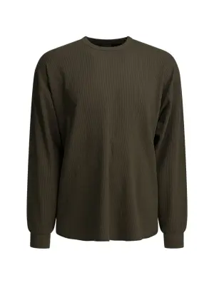 Лонгслив вафельной вязки