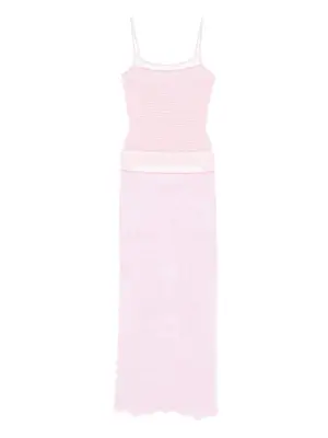 трикотажное платье макси