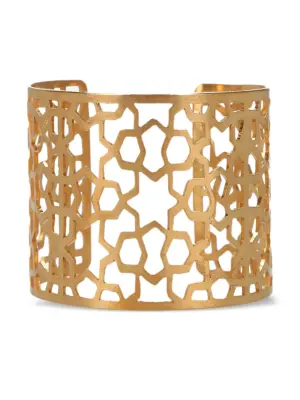 Браслет-кафф с геометричными вырезами