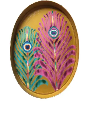 Овальный поднос с принтом