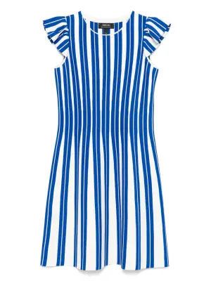 Платье мини в полоску