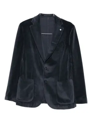 Вельветовый пиджак с накладными карманами