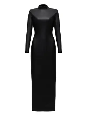 Платье макси с открытой спиной и шнуровкой