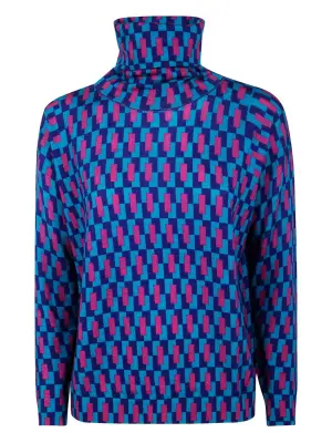 Джемпер с геометрическим узором