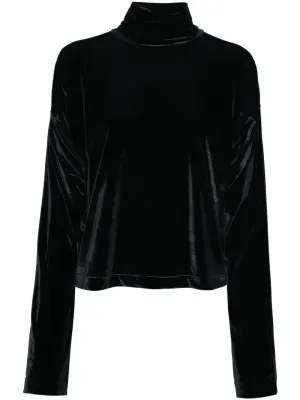 Топ с высоким воротником