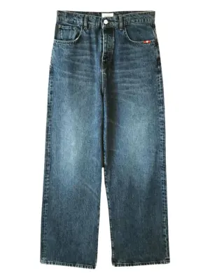 Широкие джинсы с пуговицами