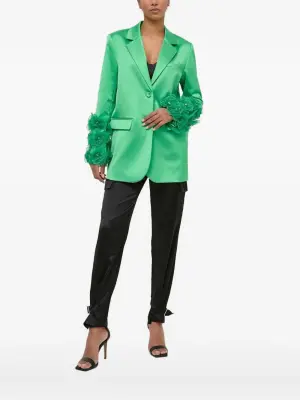 Атласный блейзер Francine с цветочным декором