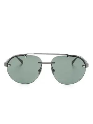 солнцезащитные очки в геометричной оправе