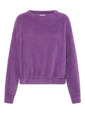 Свитшот с начёсом и круглым вырезом