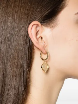 Серьга Bruno из желтого золота с бриллиантами