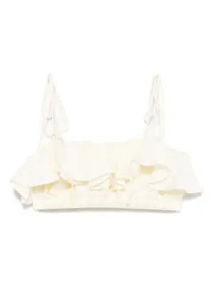 льняной топ с оборками