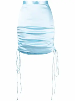 Юбка мини со сборками