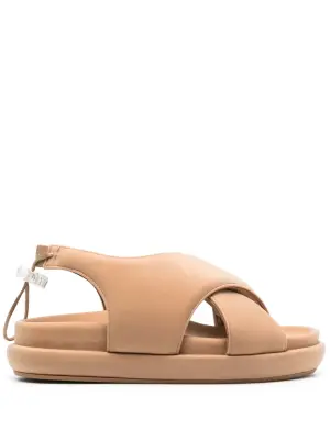 Сандалии с дутыми ремешками