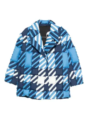 Quilted houndstooth jacket