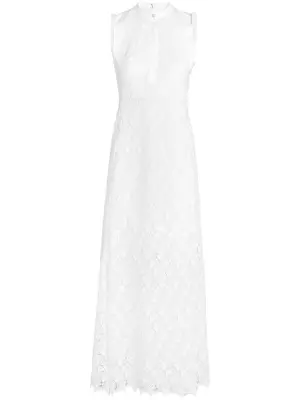 Платье макси в технике макраме