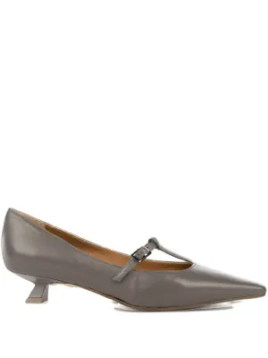 Туфли-лодочки на каблуке с Т-образным ремешком