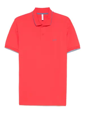 Рубашка поло с вышитым логотипом