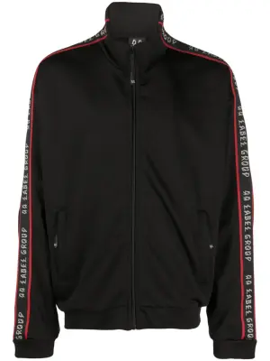 Бомбер с высоким воротником и логотипом