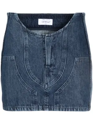 Мини-юбка с вырезами