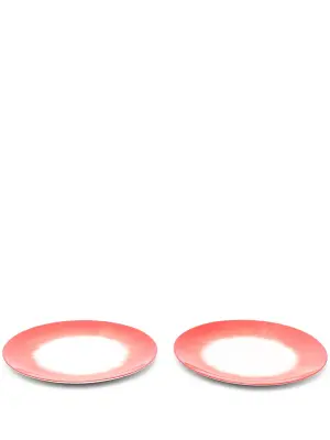 Пара тарелок с принтом