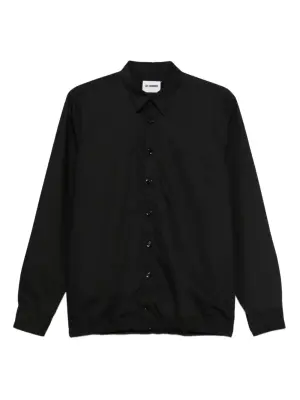 Рубашка на пуговицах с эластичным подолом