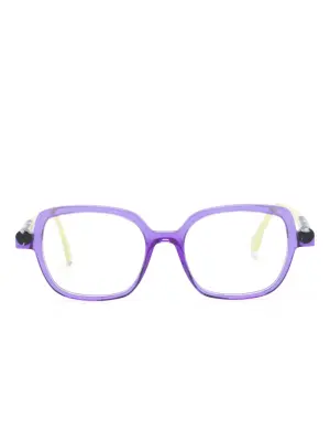 Очки в прямоугольной оправе с логотипом
