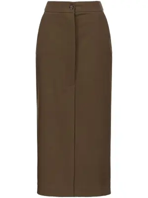 Юбка миди Lanterna с разрезом