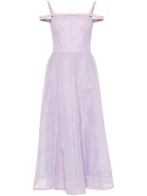 Платье миди с принтом