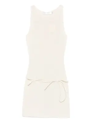 Платье мини Zeal в рубчик с поясом