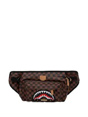 Поясная сумка в клетку