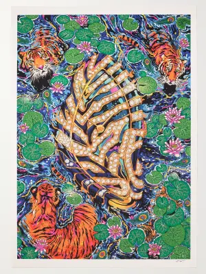 Рисунок и принт Тима МакДонаха тушью, 33,1" × 46,8"
