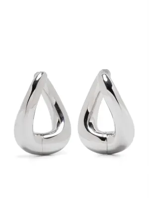Twist hoop earrings