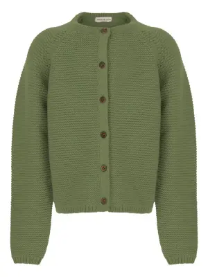 Кардиган с круглым вырезом