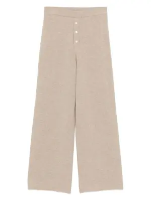 кашемировые брюки прямого кроя