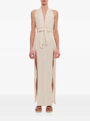 Платье макси Hera с V-образным вырезом