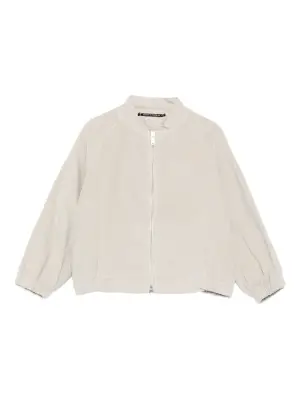 Куртка с застежкой-молнией и рукавами-баллон