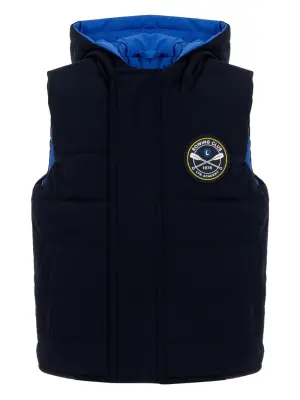 Стеганый жилет с капюшоном