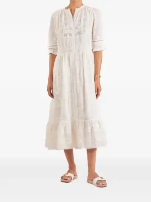 Миди-платье с цветочным кружевом