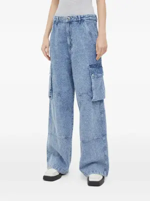 Джинсы с карманами карго