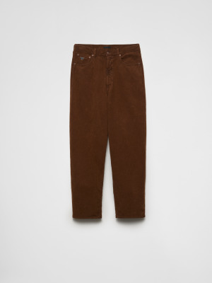 Мешковатые вельветовые брюки