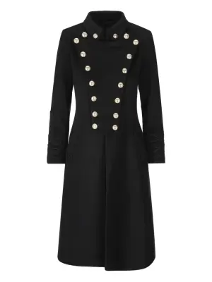 Двубортное пальто